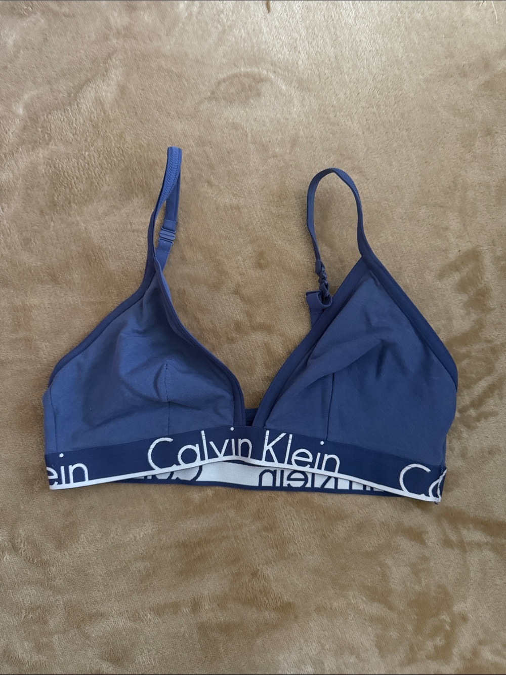 NWOT Calvin Klein Sporty Bralette Blue L